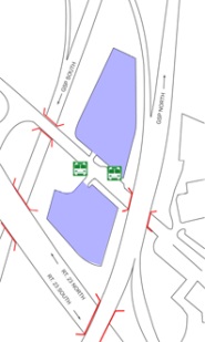 Allwood Road Park & Ride Parking Map