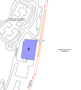 Montclair State University Station parking map