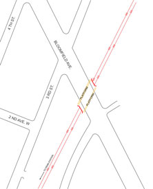Bloomfield Avenue Station (Newark) parking map
