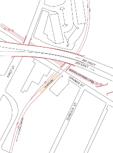 Orange Street parking map