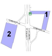 Schibanoff Park & Ride parking map