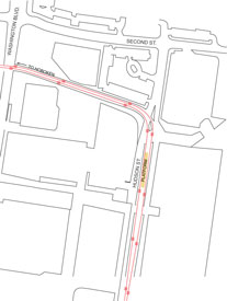 Harborside Financial Center Station parking map