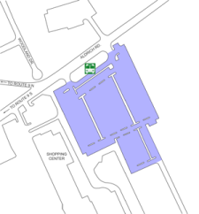 Aldrich Road Park & Ride parking map