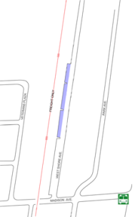 Dumont B - West Shore parking map