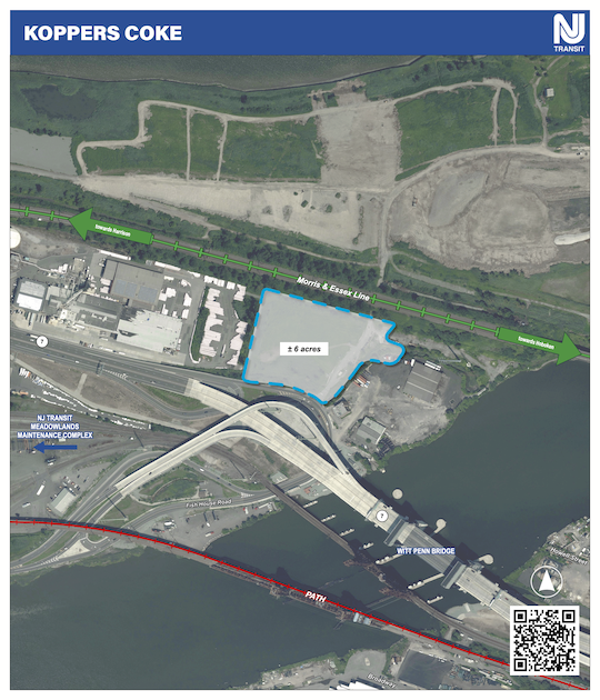 map of an upcoming development near Koppers Coke