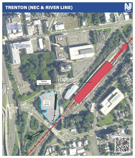 map of an upcoming development near Trenton